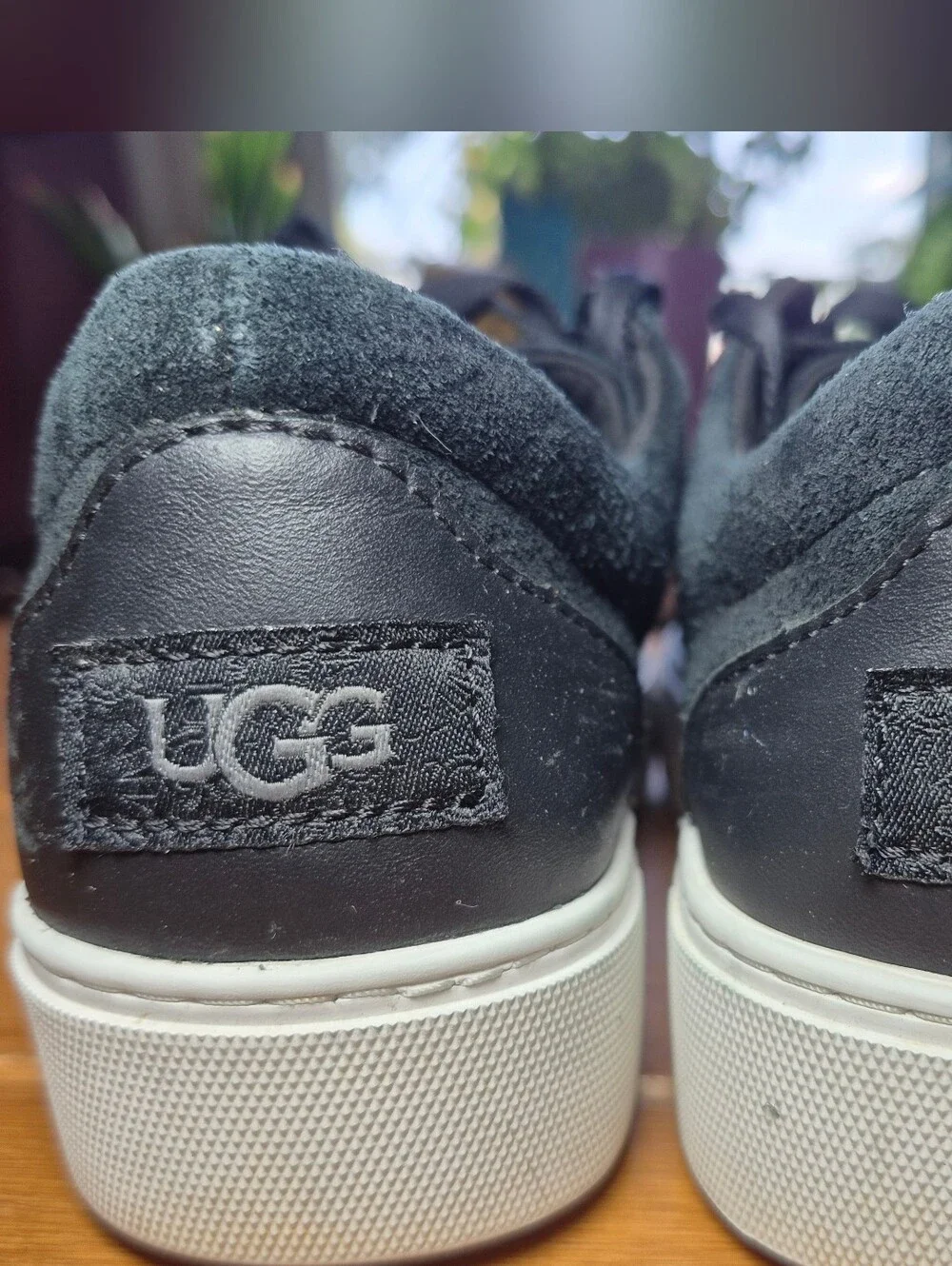 UGG Black Suede Platform Sneakers - Womens Size 8